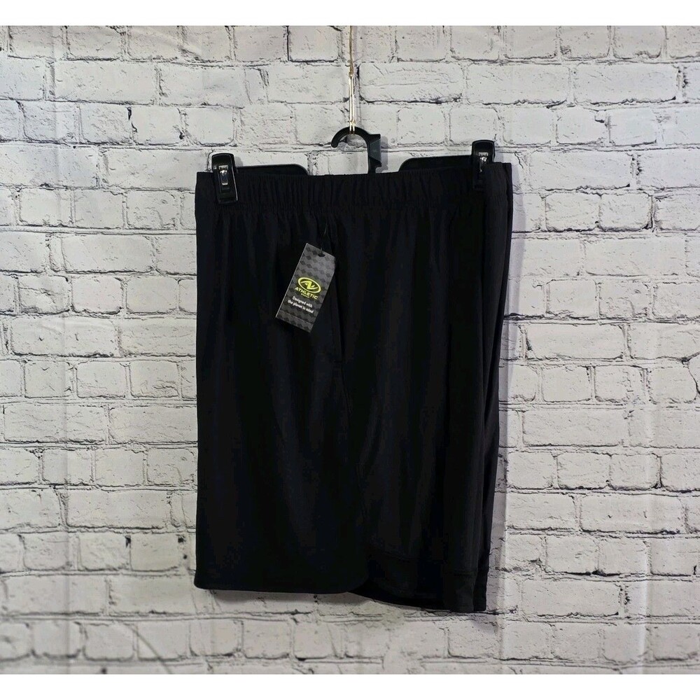 Athletics Works Men's 3XL (48-50) Black Shorts